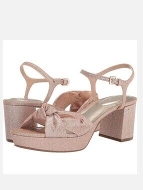 Bandolino Prezley2 Heeled Sandal In Rosegold Light Natural